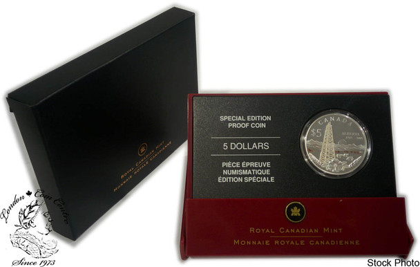 Canada: 2005 $5 Special Edition Alberta's Centennial Proof Silver Coin