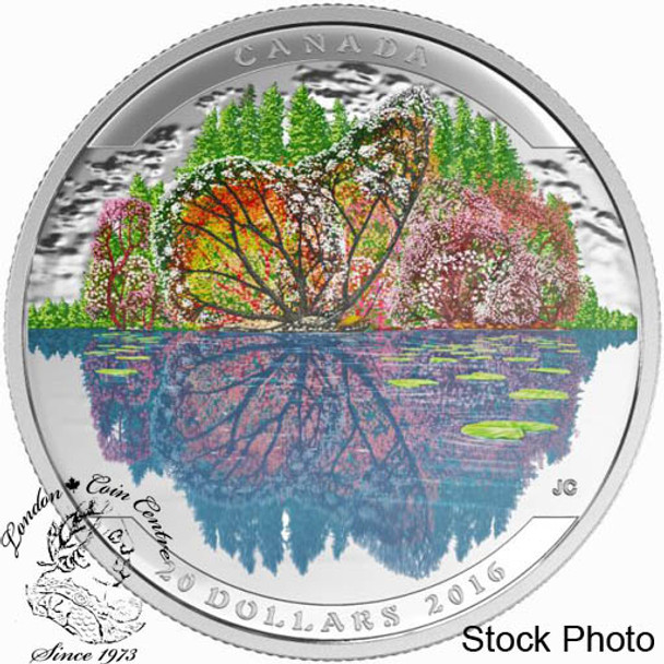 Canada: 2016 $20 Landscape Illusion Butterfly Silver Coin
