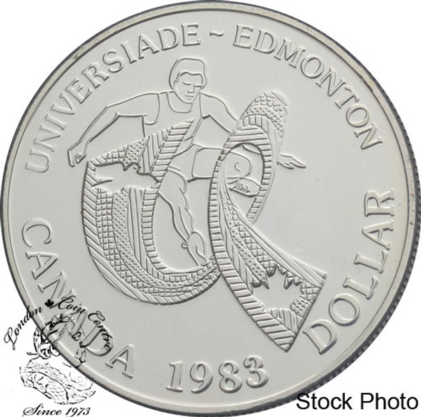 Canada: 1983 $1 World University Games BU Silver Dollar Coin