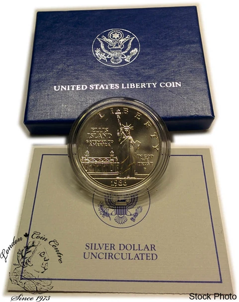 United States: 1986 $1 Liberty Commemorative Uncirculated Silver Dollar