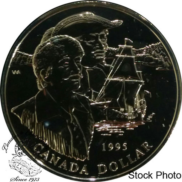 Canada: 1995 $1 325th Anniversary of the Hudson's Bay Company BU Silver Dollar Coin