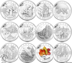 Canada: 2013 $10 Oh Canada 12 Silver Coin Set (6 oz) - London Coin
