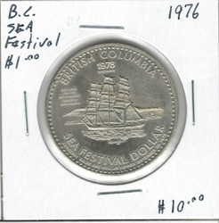 Canada: 1976 British Columbia BC Sea Festival Dollar $1.00 Token