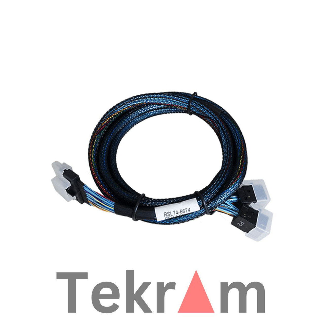 Areca SFF-8654 to x2 SFF-8643 MiniSAS Cable (0.75M)