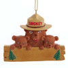 Smokey the Bear and Cubs Personalized Ornament