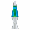 Lava Lamp 14.5-Inch Silver Base Yellow Wax/Blue Liquid