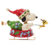 Right - Santa Snoopy in Dog Bowl Sled