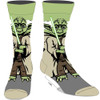 Star Wars Yoda 360 Character Men's Crew Socks by Biworld 