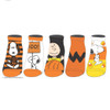 Peanuts Halloween 5 Pair Men's Ankle Socks by Bioworld 