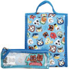 Animal Crossing 6-Piece Kids Backpack Set Pencil Case and Lunch Bag Back View