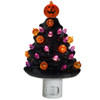 Ceramic Halloween Tree Night Light Collection, Black Christmas Tree 