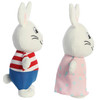 6.5" Max and Ruby Plush Toy By Aurora - SET of 2  - Side View