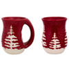 Evergreen Cozy Mugs, Red Mug View 