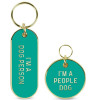 Humurous People and Dog Gift Set with Keychain and Tag- Dog Person