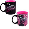 Alice in Wonderland Cheshire Cat Heat Changing Mug in Gift Box - Back View Showing Heat Changing