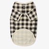 Hatley Cream Plaid Doggie Pajamas Front View