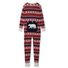 Fair Isle Bear Adult Onesie Union Suit Pajamas by Hatley Rear View