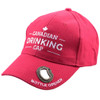 Canadian Drinking Baseball Cap Front View 