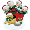 Family With Dog Personalized Christmas Ornament