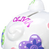 Hearts and Flowers Personalized Piggy Bank - example of personalization