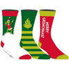 Merry Grinchmas  Pack of 3 Crew Sock Pack by Bioworld 