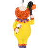 Creepy Clown with Bloody Axe Halloween Ornament - back view