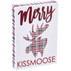 LED Christmas Canvas Block Signs - Merry Kissmoose 