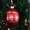 Holiday Workout Glass Ball Ornament