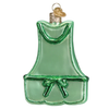 Gardening Apron Glass Ornament by Old World Christmas - Back View