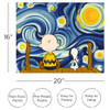 Peanuts Starry Night Art by Numbers Dimensions 