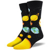 Plutonic Relationship Men's Crew Socks by Socksmith Canada  -  Black