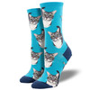Boop Women's Crew Socks by Socksmith Canada - Blue