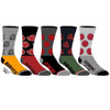 Naruto 5 Pack of Crew Socks by Bioworld 