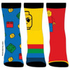 LEGO 3 Pack of  Youth Crew Socks by Bioworld