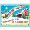 Santa Taking Off-Little Golden Books Vintage Christmas Greeting Cards
