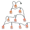 Santa Head Christmas Tree Light String Set of 10