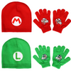 Super Mario Bros Beanie & Gloves 2 Pack Set 