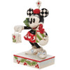 Minnie Mouse With Gifts Figure by Jim Shore Front Left Side View