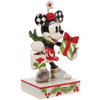 Minnie Mouse With Gifts Figure by Jim Shore Front Right Side View