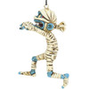 Walking Mummy Halloween Ornament Left Side View 