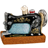 Sewing Machine Glass Ornament