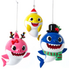 Baby Shark Family Ornaments