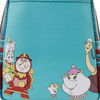 Disney Beauty and the Beast Library Fireplace Scene Backpack by Loungefly - Back detailed View