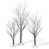 Department 56 Christmas Village Accessories First Frost Trees Set of 3