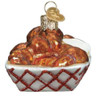  Hot Wings and Dip Glass Ornament by Old World Christmas - side view