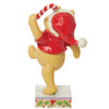 Disney Traditions Winnie the Pooh Christmas Candy Cane Figure - Back View