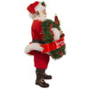 Coca-Cola Santa with Lighted Wreath Fabriché Figure - Side View