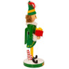 Deluxe Buddy the Elf with Gift for Dad 10.5-Inch Nutcracker - Side View