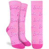 Barbie Logo Women's Crew Socks by Good Luck Socks