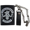 Stranger Things Hellfire Club Tri-Fold Snap Chain Wallet by Bioworld - Back View